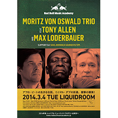 Red Bull Music Academy presentsMORITZ VON OSWALD TRIO featuring TONY ALLEN and MAX LODERBAUER
